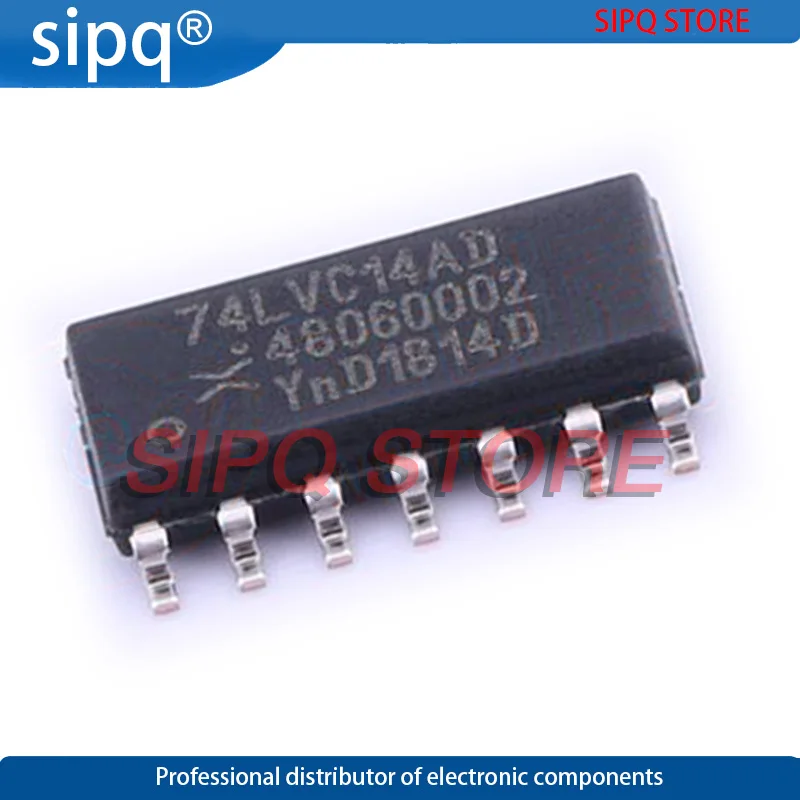 10 шт./лот 74LVC14AD,118 74LVC14AD SOP-14 шестигранный инверторный триггер Schmitt с 5V устойчивым входным чипом, новый оригинальный