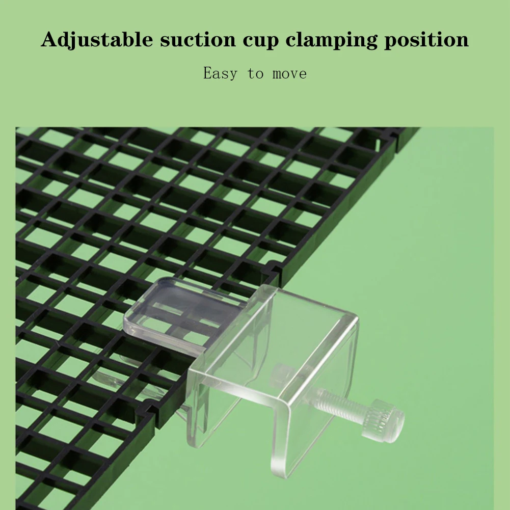 6 шт. клипсы для крышки аквариума прозрачный акриловый держатель стеклянная