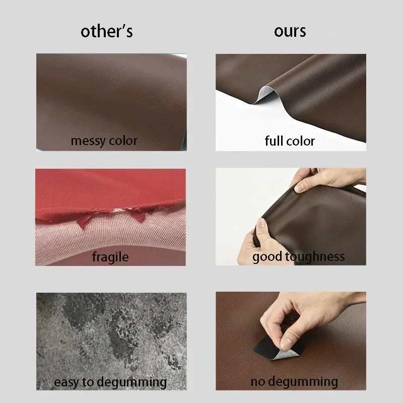 Самоклеящиеся кожаные ремонтные патчи водонепроницаемые износостойкие