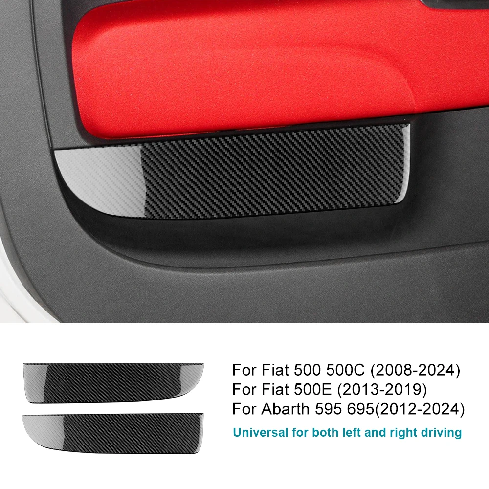 

Мягкая наклейка из углеродного волокна для Abarth 595 695 (2012-2024)/Fiat 500 500C (2008-2024)/Fiat 500E (2015-2019) Накладка на дверь автомобиля с левым рулем и RHD