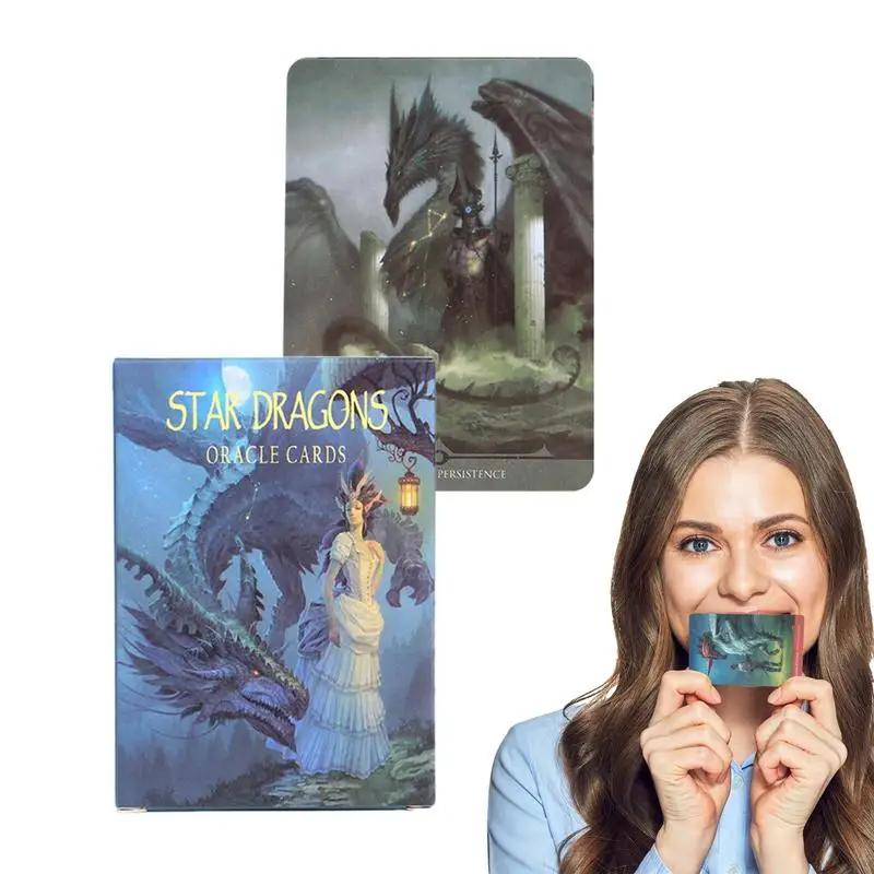 

Star Dragan Oracle Ask and Know English Version Board Games the Mythic Fate Divination for Fortune Games Famliy Tarot Cards