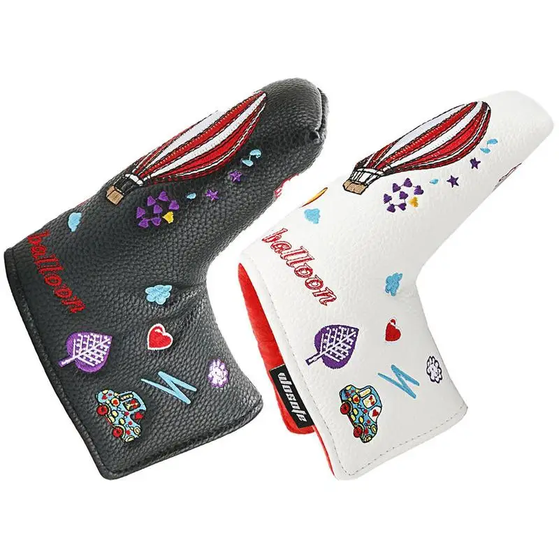 

Putter Headcover Magnetic Closure Design PU Leather Golf Club Head Covers Golf Club Head Covers With Air Balloon Pattern For