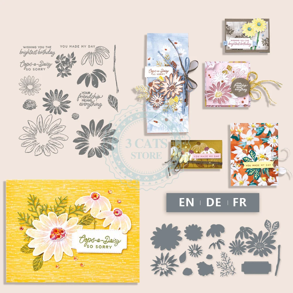 

MP770 Flower Spring Metal Cutting Dies And Clear Stamps For Diy Scrapbook Decoration Handmade Paper Card Ledger Craft Dies