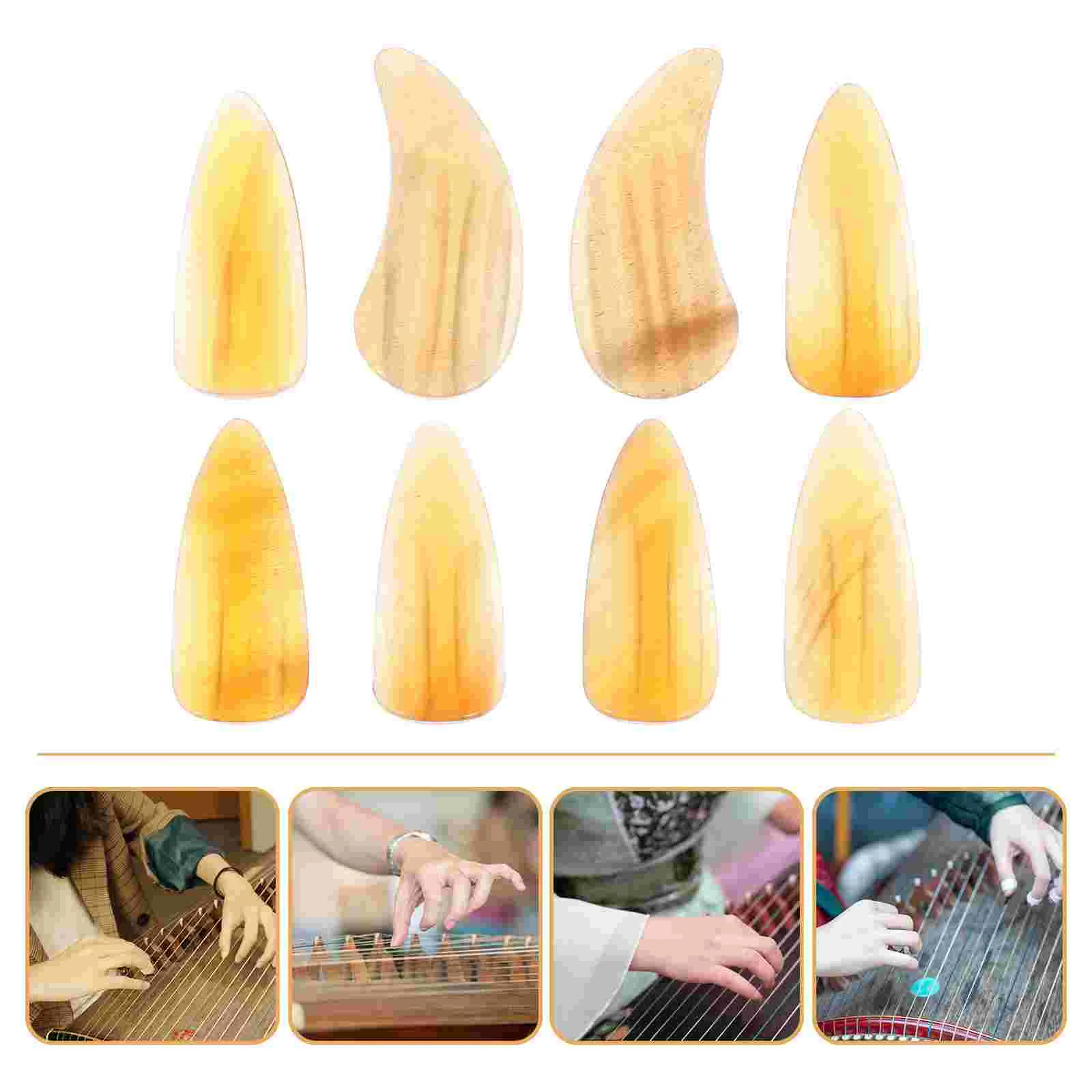 Guzheng Finger Nails Hand Corrector Zither Music Instrument Tips Prelectrum Picks Exerciser Chinese Trainer Pick Plectrum Stroke