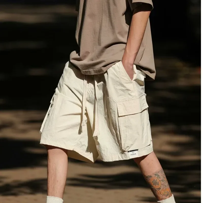 Японские винтажные мужские шорты в американском стиле хип-хоп модные свободные