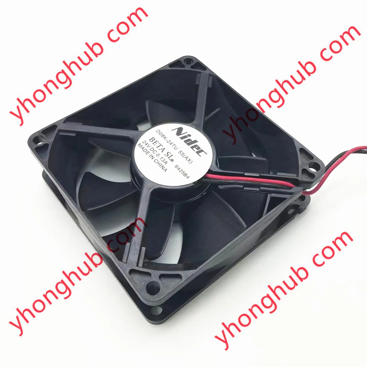 Вентилятор охлаждения сервера Nidec D08K-24TU 55 (AX) DC 24V 0.13A 2-wire 80x80x25 мм