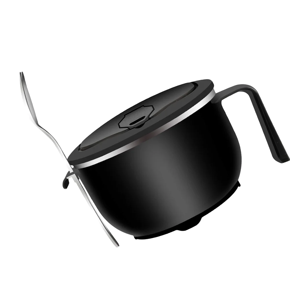 

Bowl Ramen Noodle Bowlssoup Lid Spoon Set Instant Cup Stainless Japanese Large Ceramic Chopsticks Anti Mugs Kids Adult Scalding