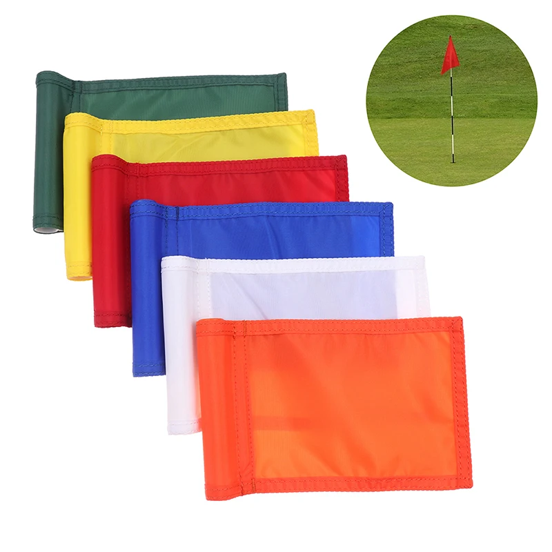 

1Pc Nylon Practice Golf Putting Green Flags Markers Backyard Garden Training Symbol Golf Hole Pole Cup Flag Stick