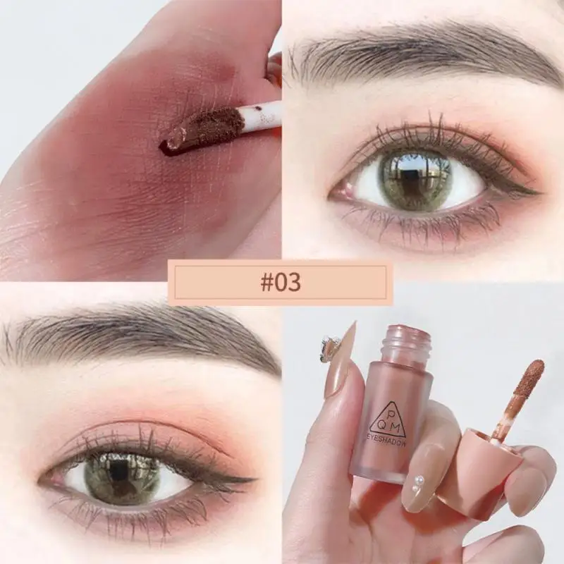 

4 Color Velvet Matte Liquid Eyeshadows Lasting Natural Cheek Tint Contour Blush Pigment Milk Coffee Shadow Face Cosmetics Makeup