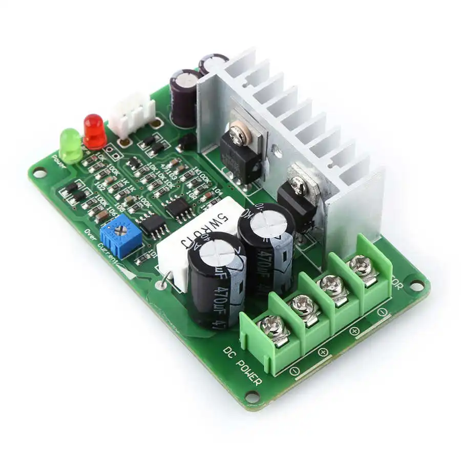 

Motor Controller 12V/24V/36V 15A PWM DC Motor Speed Controller Regulator Potentiometer Overload Protector