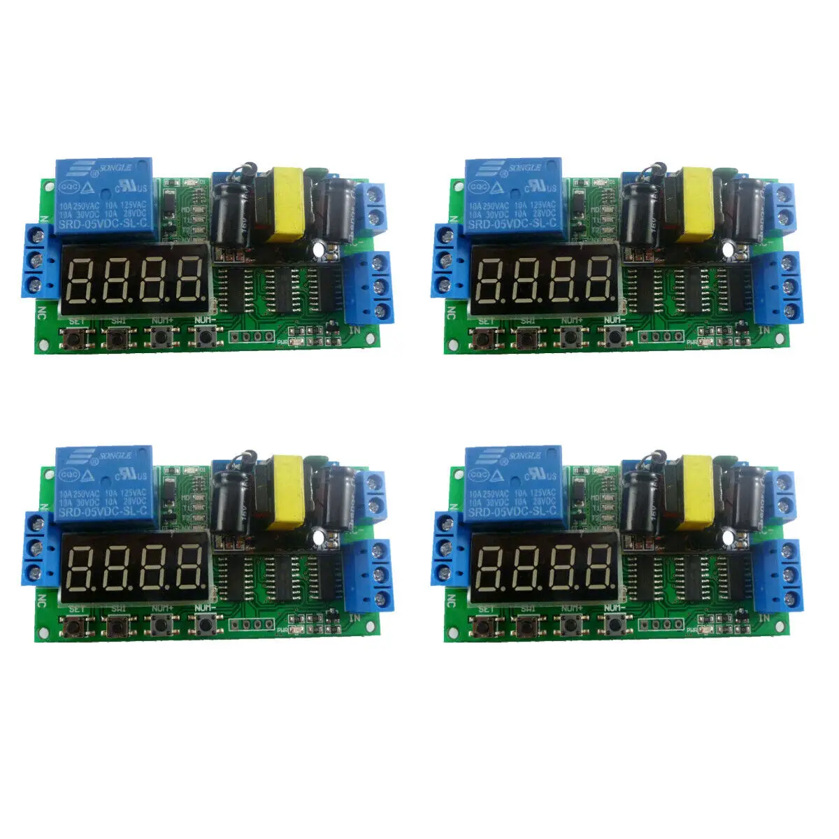 

AC 85-250V Multifunction Self-locking Relay PLC Cycle Timer Delay Timer Switch