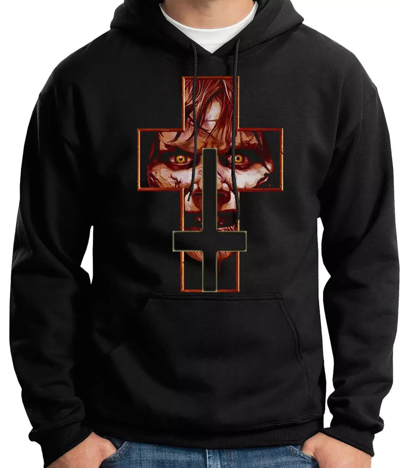

NEW IN SWEATSHIRT HOODED-THE EXORCIST CRUZ REF 2-THE EXORCIST-TERROR