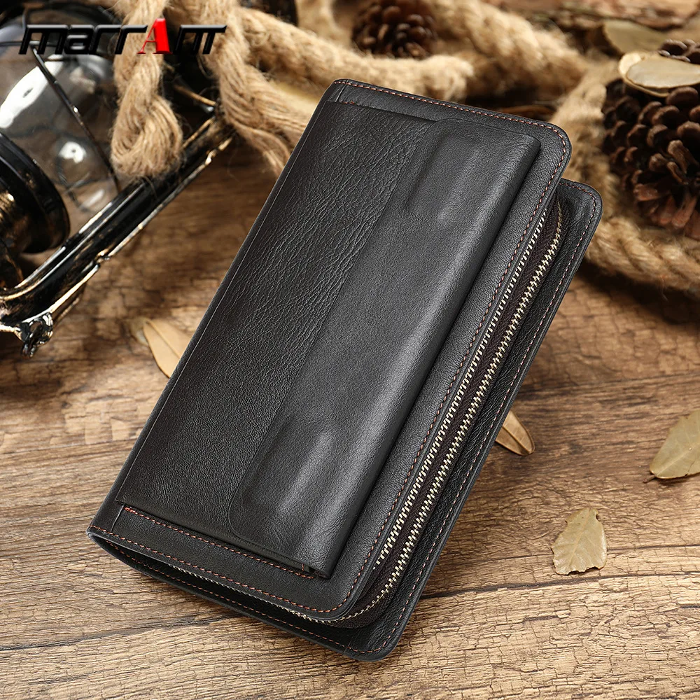 Fashion Leather Wallet Men Luxury Slim Coin Purse Business Foldable Wallet Man Card Holder Pocket Clutch Male Handbags Tote Bag