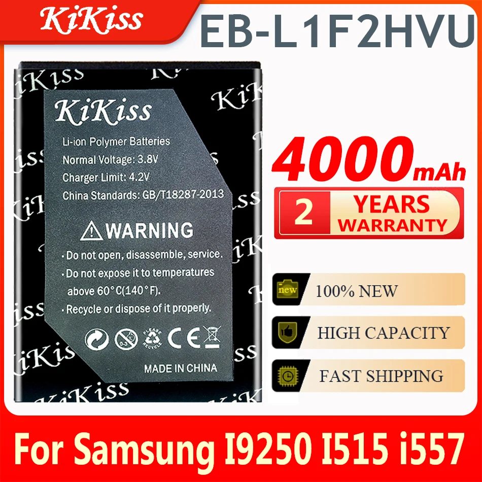 

KiKiss 4000mAh Replacement Battery EB-L1F2HVU For Samsung Nexus Prime GT I9250 I515 i557 EB L1F2HVU