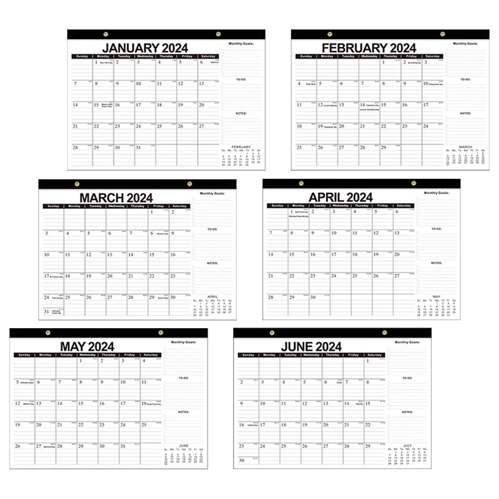 

Household Products Daily Wall Calendar Monthly Office Home Accessory Planning Clear Printed Desk Calendars