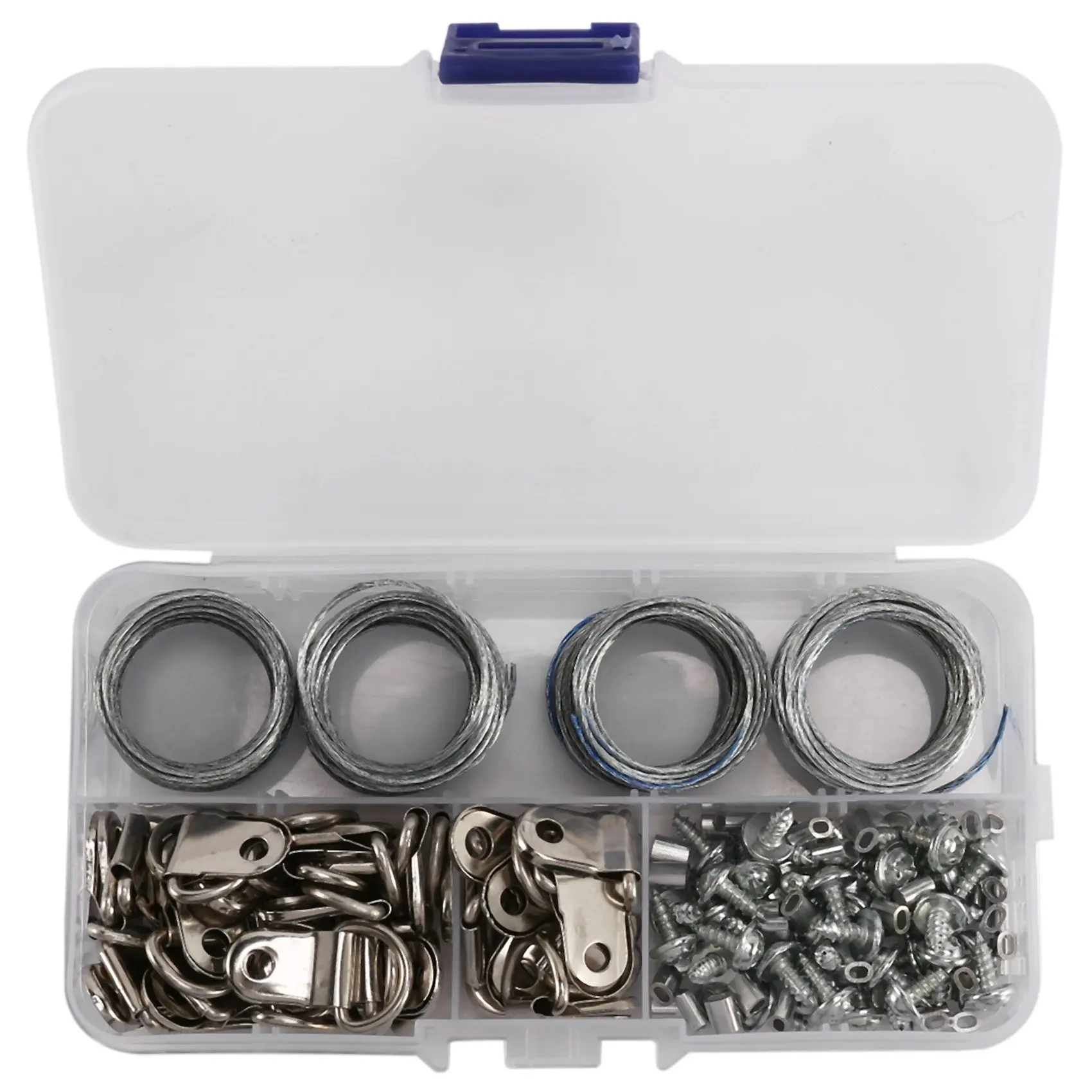 124 шт. комплект проводов для подвешивания картин фоторамки с гвоздями настенного