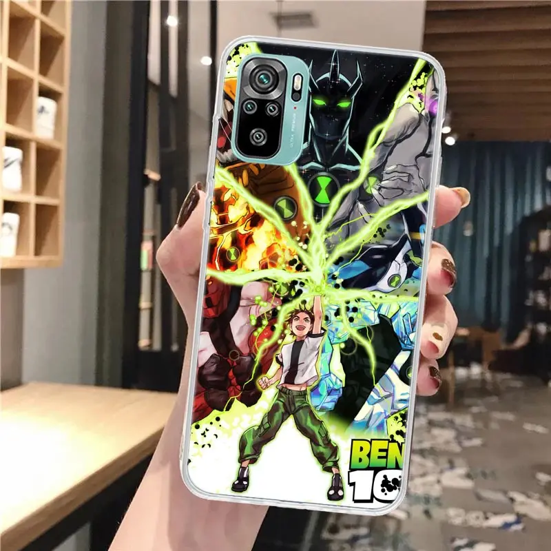 Мягкий чехол для телефона с рисунком Бен 10 Xiaomi Redmi Note 14 13 12S 12 11S 11 11E Pro Plus 10S 9S 9 Note14