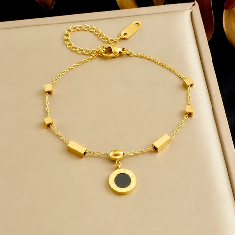 DIEYURO Золотой браслет из нержавеющей стали