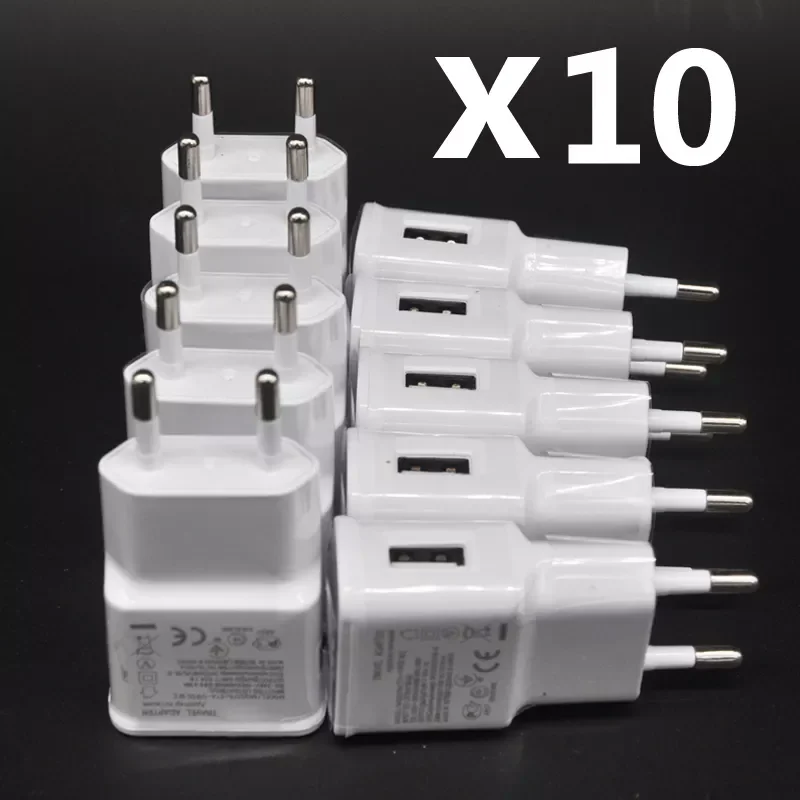 

NEW 2A EU USB Charger Power Adapter for Samsung Galaxy M21 A10 J3 J5 j7 A3 A5 A7 2016 Note 2 4 5 S4 S6 S7 EDGE 10Pcs/Lot