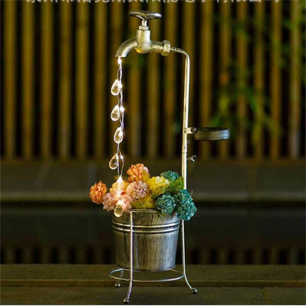 

Солнечный светильник-фонтанчик для сада