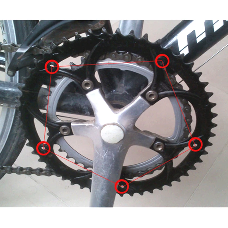 Bicycle Crankset Protective Cover Bike Crank Chain Wheel Ring Guard Protector Sprocket Ring 32T 42T 44T 46T 48T 52T4/5 Holes images - 6