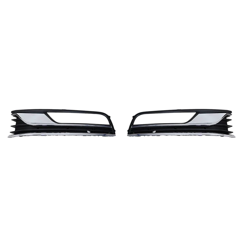 

Car Front Bumper Fog Light Grille Cover Fog Light Cover Trim for Passat B7 2012-2016 3AD853665 3AD853666