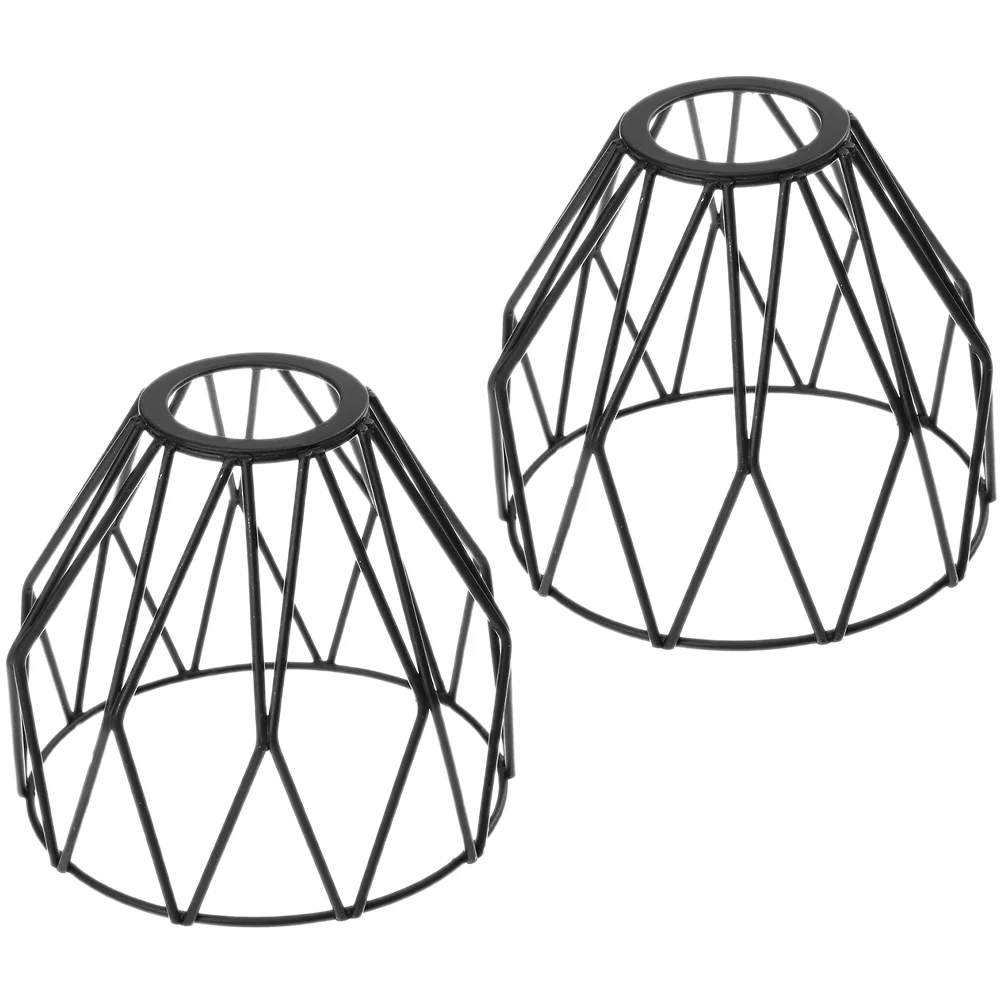 

Lampshade Hanging Bulb Light Covers Bare Pendant Cage Shades Only Fixture Vintage For ceiling
