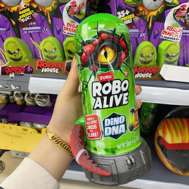 Фото Коллекционная фигурка динозавра Zuru Robo Alive Dino DNA Triceratops Surprise Blind Box Treasure Hunt — игрушка-сюрприз для коллекционеров, подарок №3