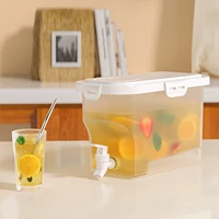 3 5l beverage dispenser with spigot fridge fruit teapot lemonade bucket juice container large capacity water jug cold kettle