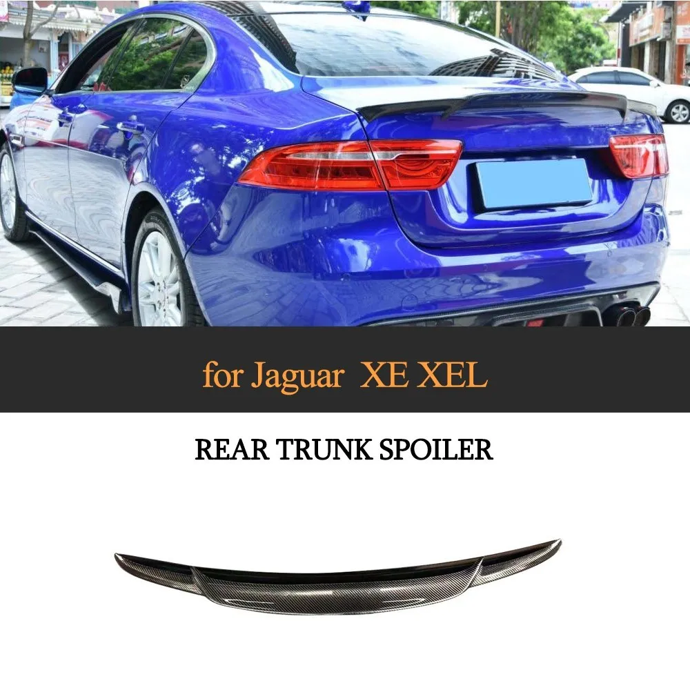 

Carbon Fiber Rear Trunk Boot Lip Spoiler For Jaguar XE XEL 2017 2018