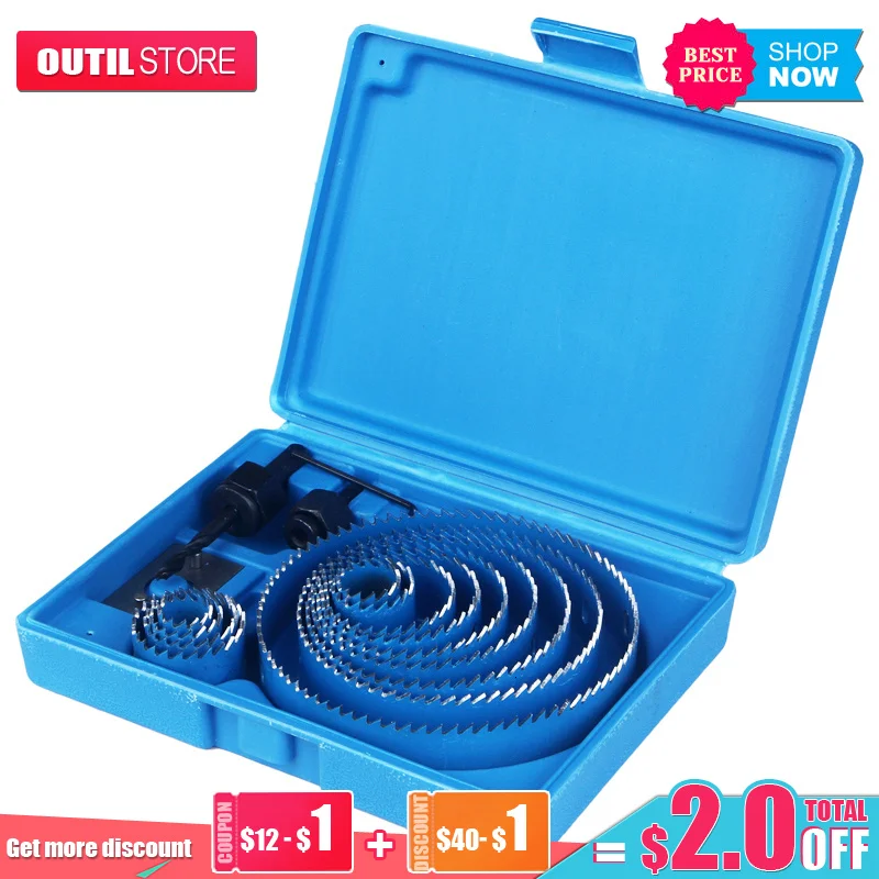 

Набор отверстий по дереву, 5/8/13 шт., 19-127 мм, сверла по дереву и металлу