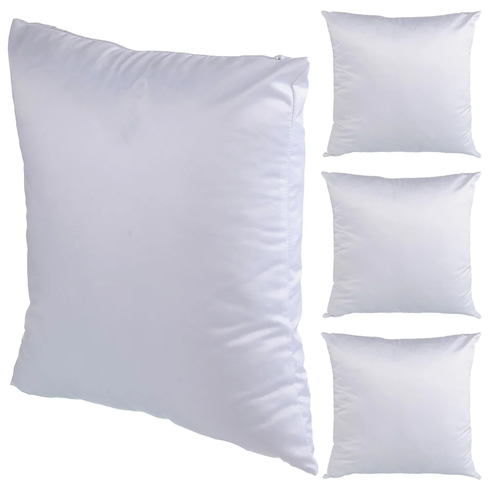 

4 Pcs Pillows Couch Blank Throw Pillowcase DIY Multi-purpose Covers Sublimation Blanks Cases White Peach Skin Sofa