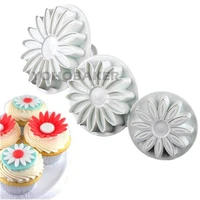 3pcs sugarcraft cake decorating tools fondant plunger cutters tools cookie biscuit cake snowflake mold set baking accessories