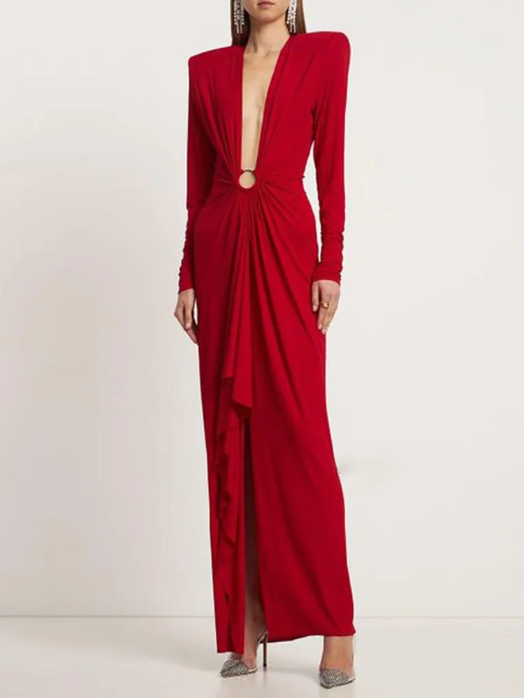 

Классические длинные черные платья из спандекса для выпускного вечера, плиссированные вечерние платья до щиколотки, женское платье в мелкую оправу