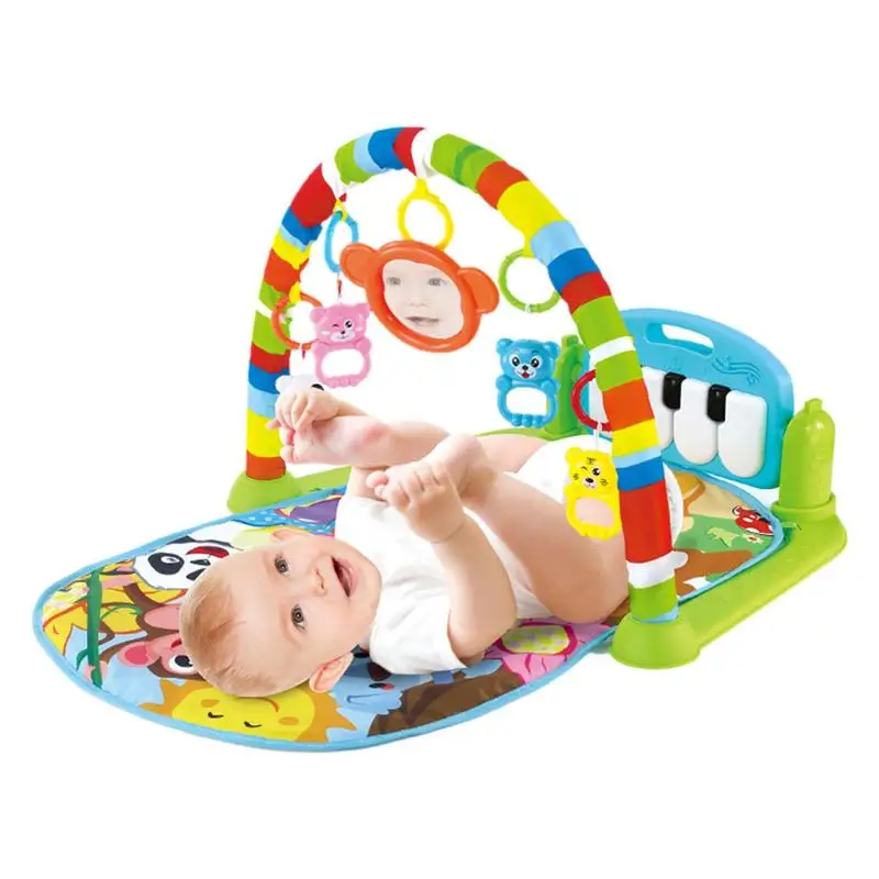 

Baby Gyms & Playmats 5 In 1 Baby Gyms Play Mats Musical Activity Center Kick & Play Piano Gym Padded Mat For 0-36 Months Newborn