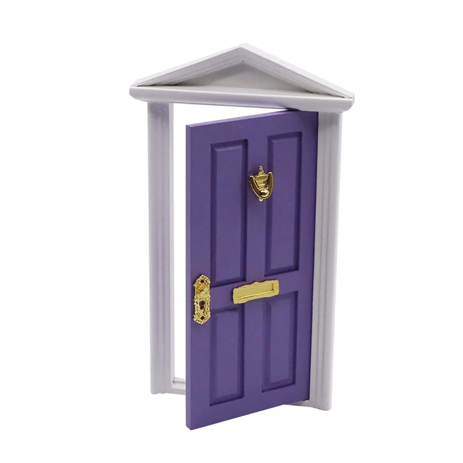 

1930s Airplane Toy Door Villa Spire Color Mini Doll Door Simulation Furniture House Accessories Door Home Decor