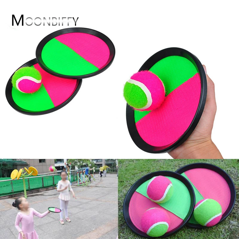 

Kids Sucker Sticky Ball Toy Outdoor Sports Catch Ball Game Throw and Catch Parent-Child Interactive Outdoor Play set for Kids