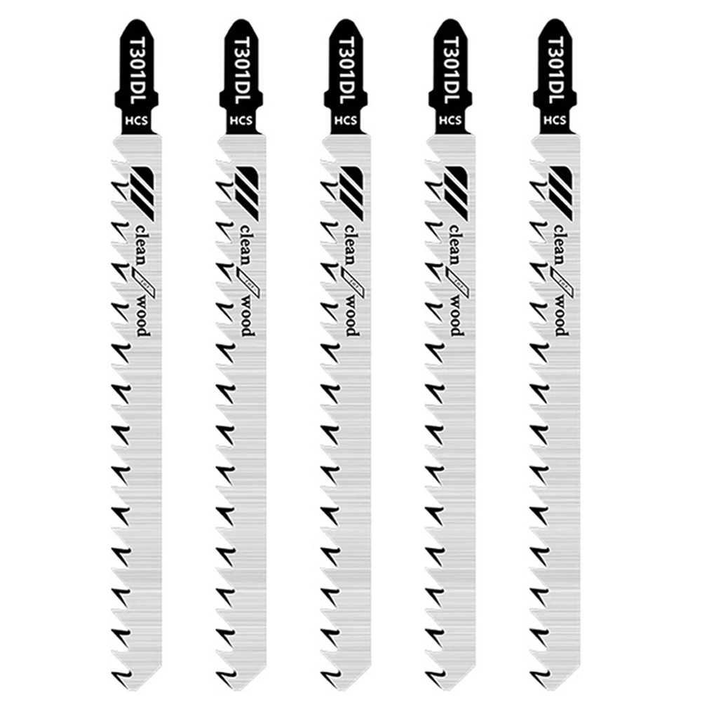 

5 Pcs T301DL Jigsaw Blades Reciprocating Saw Blade 132mm HCS For Sheet Panels Wood Cutting Tools Accessories
