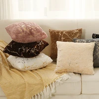 fashion plush pillowcase sofa living room decorative pillowcase home decor cushion cover bedroom bedside pillow cover home decor