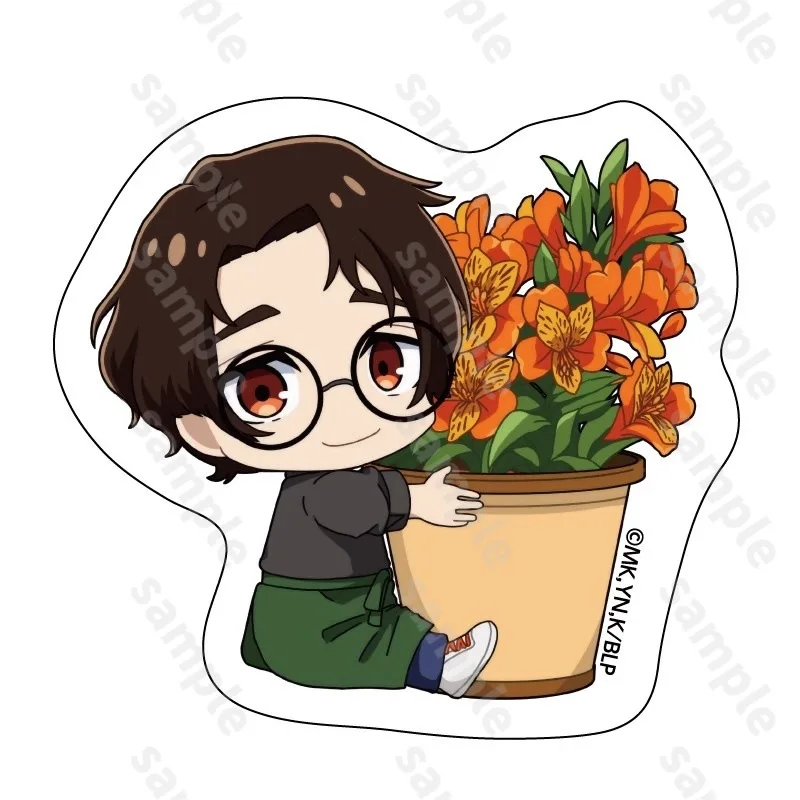 Фото Мини Blue Lock Flower Shop Seishiro Nagi Акриловая подставка Аниме Периферийные устройства Meguru Bachira Q Статуя Hiori Yoichi Isagi №2