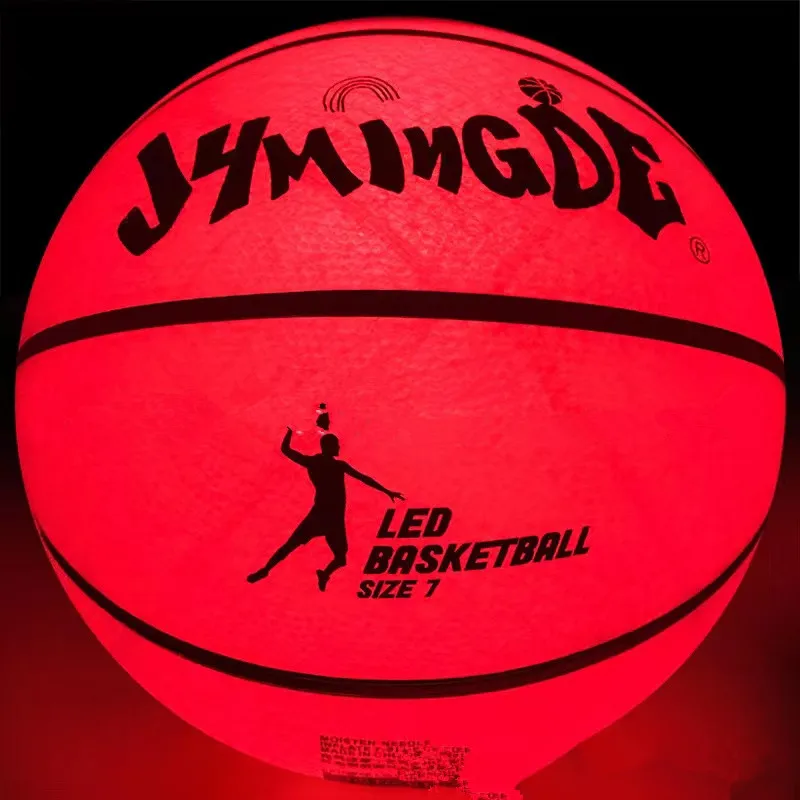 LED Lights Rubber Basketball Glow Basketball Street Cool Basketball Birthday Gift Christmas Gift To Boy To Son Glow at night