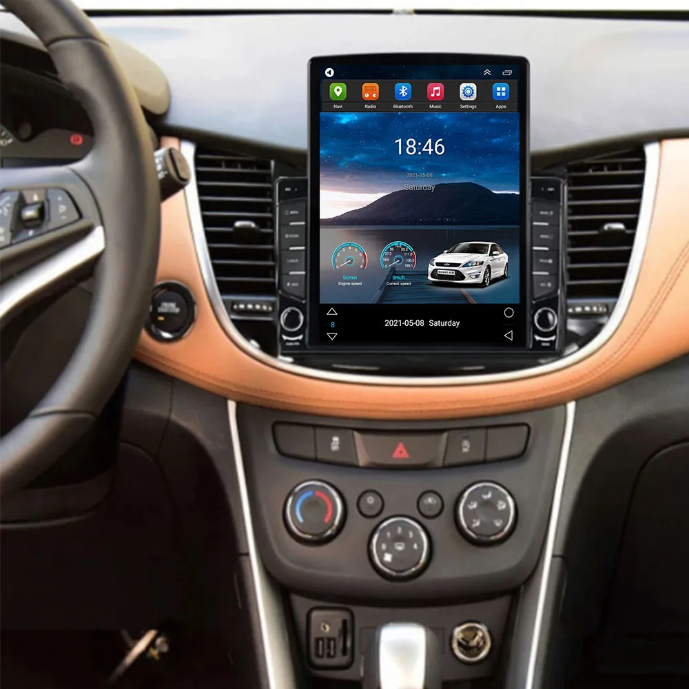 Для Tesla Style 2Din Android 14 Автомобильный радиоприемник для Chevrolet TRAX 2017-2035 Мультимедийный