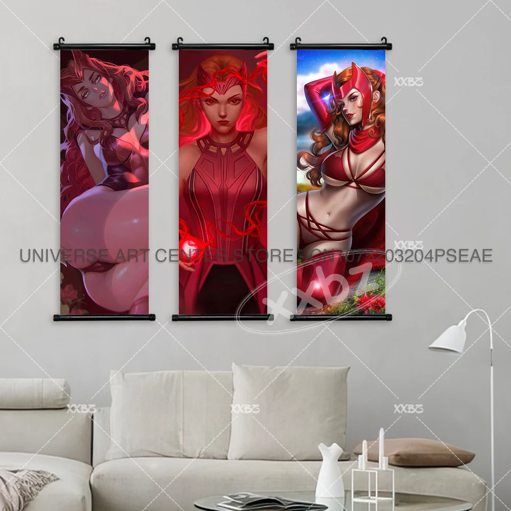 Плакат Алая ведьма последний аниме домашний декор г-жа Marvel подвесная картина