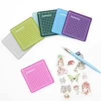 1pc mini model cutting mat engraving pad art supplies stationery school supplies cutting board multicolor 8%c3%978cm