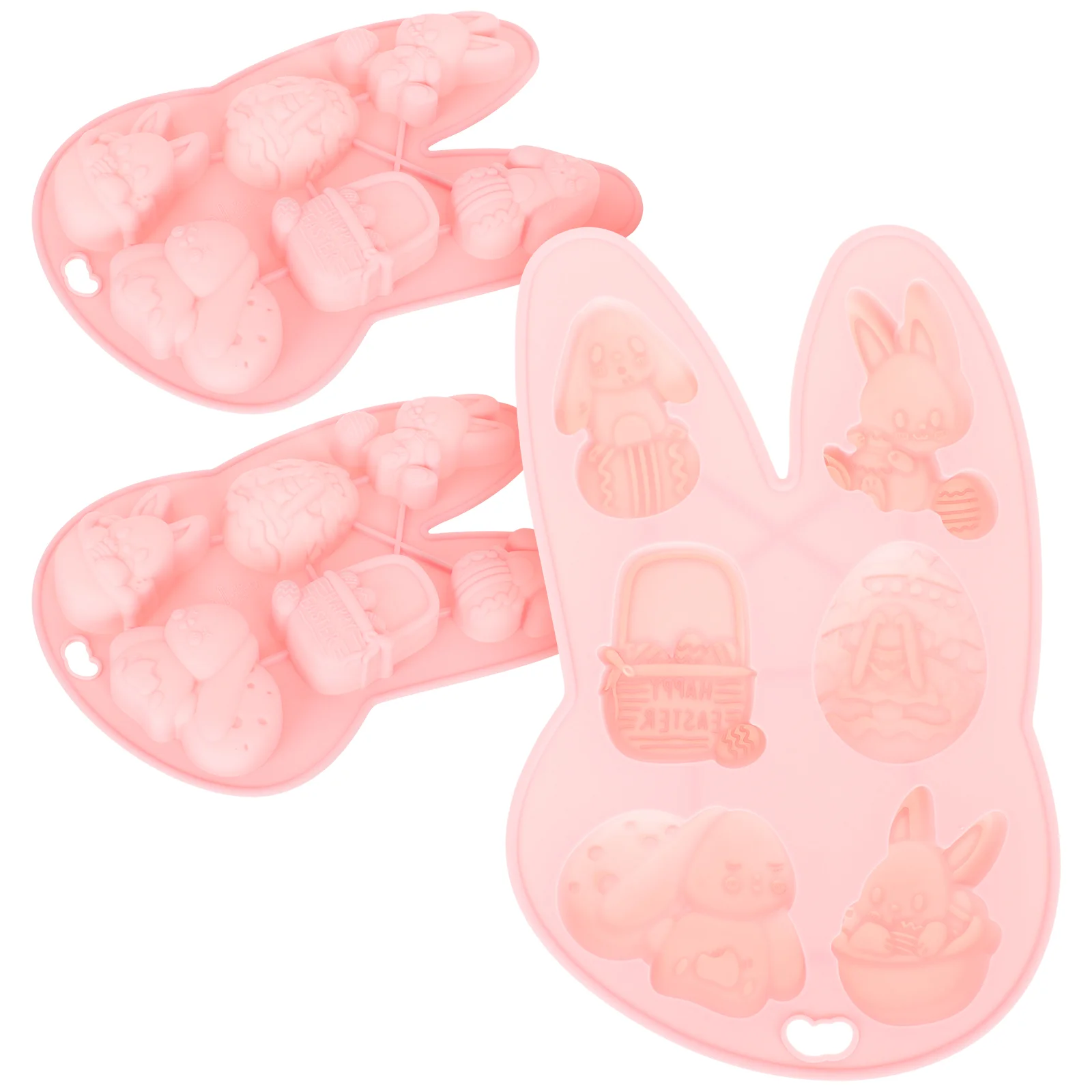 

Molds Easter Mold Rabbit Bunny Cake Trays Making Soap Cookie Silicone Baking Chocolate Candy Decorations Cube Ice Fondant Pans