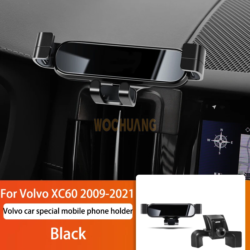 Soporte de teléfono móvil para coche para Volvo XC60 2009-2021, giratorio de 360 grados, GPS, montaje especial, accesorios de soporte de navegación