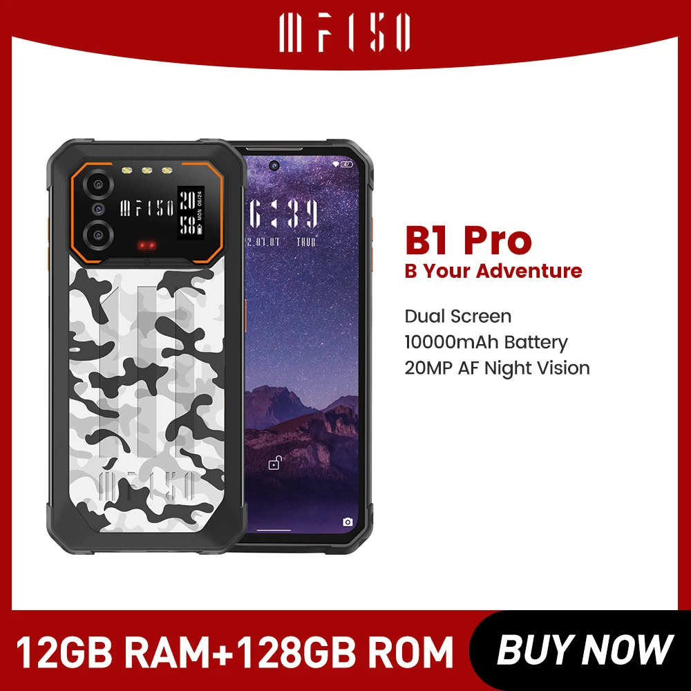 IIIF150 B1 Pro Smartphone 6.5" FHD+ Display Rugged Phone Night Vision Cell Celulares 10000mAh 48MP Camera 2MP Macro Android