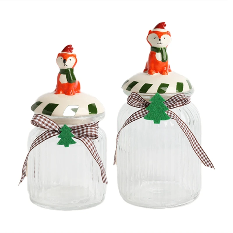 

Рождественская герметичная банка, герметичная емкость, кухонная емкость для хранения сушеных фруктов, чая, конфет