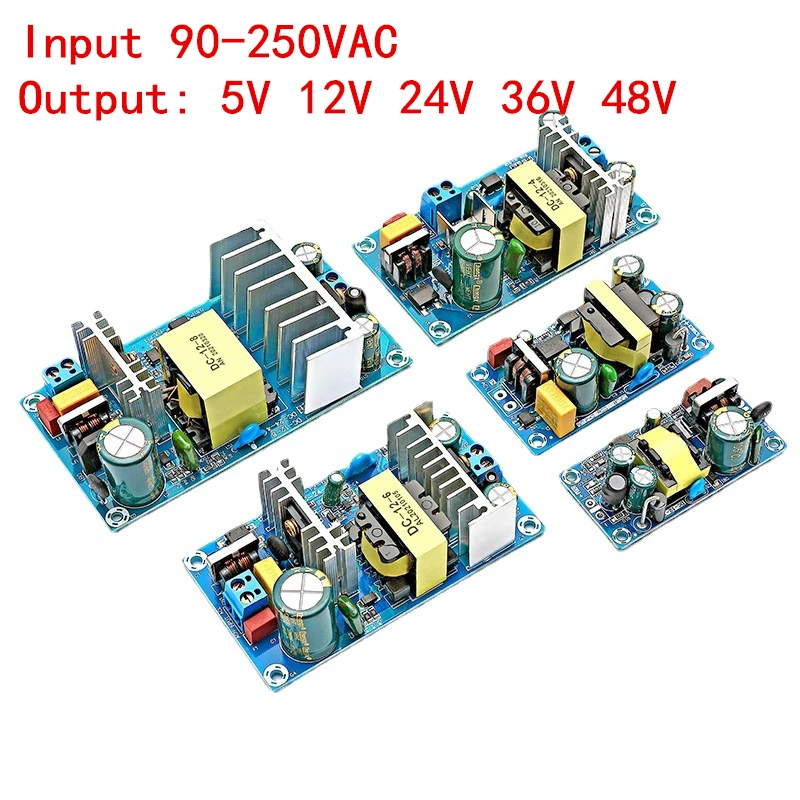 AC100-240V Switching Power Supply Module AC-DC 5V 12V 24V 36V 48V  1A 2A 4A 3A  6A 7A 8A 9A 12.5A Industrial Bare Board