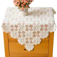 hollow lace washing machine tv refrigerator microwave oven bedside table cover towel cover dust cover multi purpose cover cloth